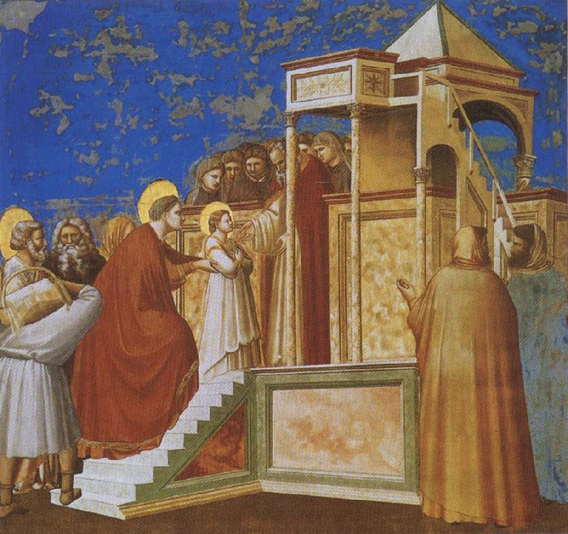 GIOTTO di Bondone Presentation of the Virgin in the Temple Sweden oil painting art